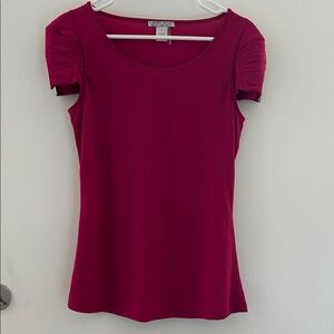 Alberto Makali Fuchsia Short Sleeve Top